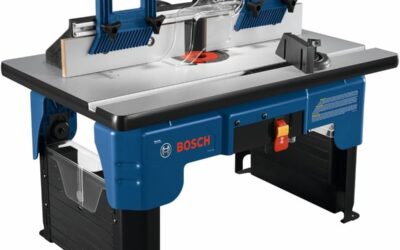 Test de la table de défonceuse portable Bosch RA1141 en MDF laminé