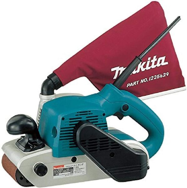 Makita 9403 Ponceuse à Bande Limage 100mm 1200W & Silverline 363320 5 bandes abrasives 100 x 610 mm Grain 80