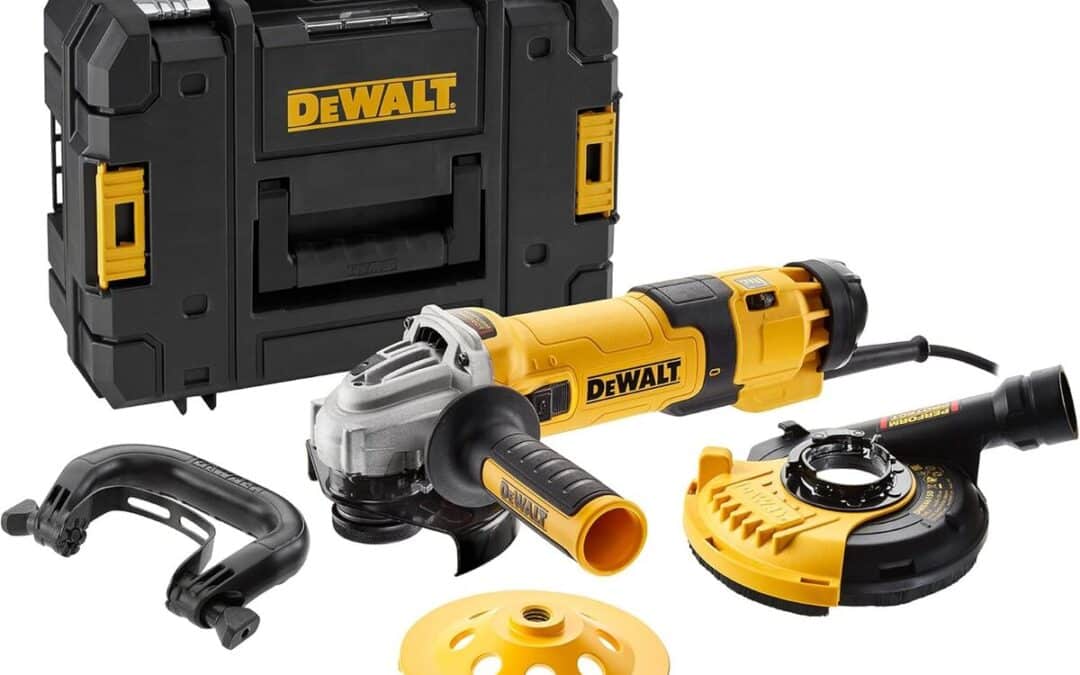 Test de la meuleuse Dewalt DWE4257KT-QS : puissance et sécurité