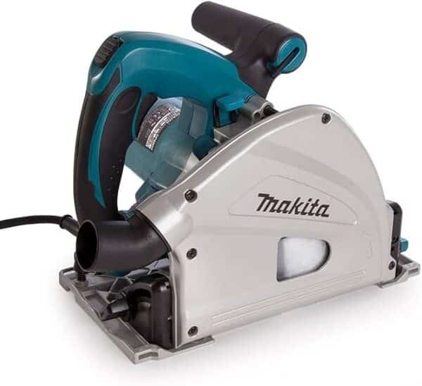 Makita Scie circulaire plongeante makita 1300w 165mm en coffret mak-pac + rail de guidage 1400 mm - sp6000j1