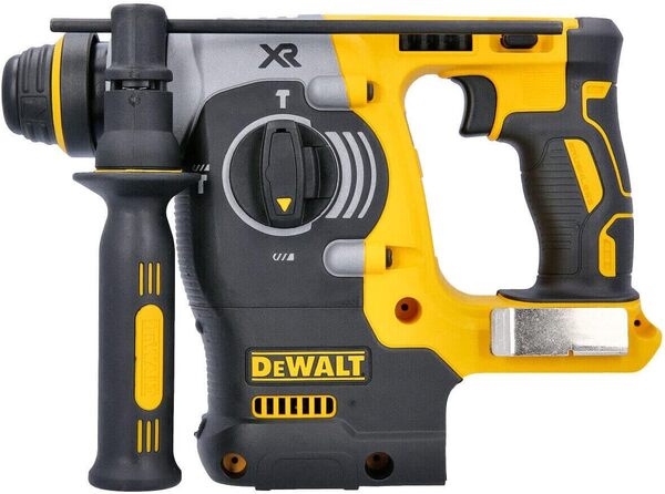 DEWALT Perforateur-Burineur SDS-PLUS Brushless XR 18V 5Ah Li-Ion - Marteau Perforateur sans Fil - Capacité de & Jeu de 3 Burins SDS-PLUS - 2 Burins Plats et 1 Burins Pointu 25 cm - Travail du Béton