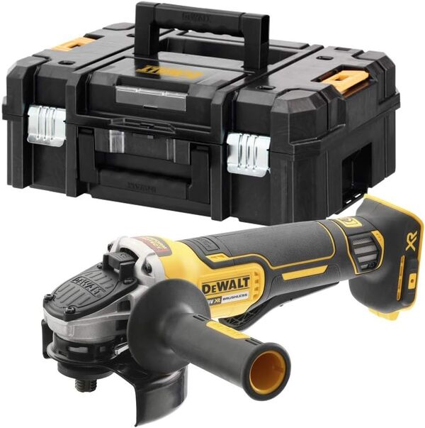 DEWALT - Meuleuse Brushless XR 18V 5Ah Li-Ion - Lame Ø125mm - 1000W - Vitesse à Vide 9000tr/min - Batterie 4 Ah Compatible Avec Tous Les Outils Bricolage et Jardin