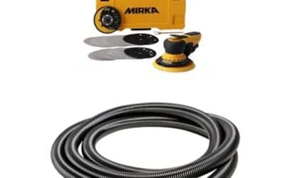 Test de la ponceuse excentrique Mirka DEROS II 5650 : aspiration performante