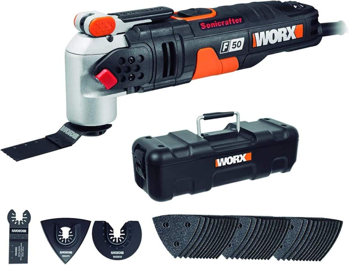 Test du WORX Sonicrafter F50 : l'outil multifonctions 450W complet