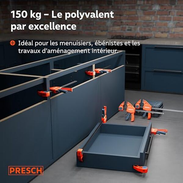 Découvrez l'efficacité et la stabilité des serre-joints Presch 300mm et 600mm pour tous vos projets de bricolage. Comparez performances et caractéristiques dans notre analyse complète.