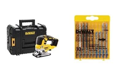 Test de la scie sauteuse sans fil Dewalt DCS334NT-XJ : modèle puissant XR avec coffret TSTAK et éclairage LED