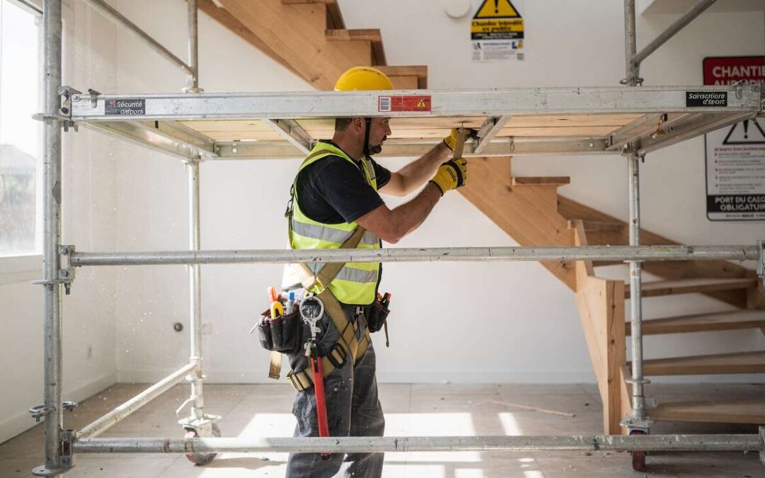 Échafaudage pour escalier : guide d'installation et sécurité