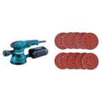 Test de la ponceuse excentrique Makita BO5041 300 W avec disques SPTA