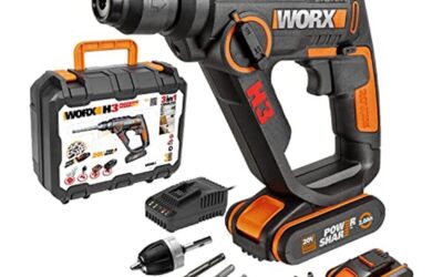Test du marteau perforateur sans fil WORX H3 WX390.1 : polyvalence 20V et performance 1, 2J