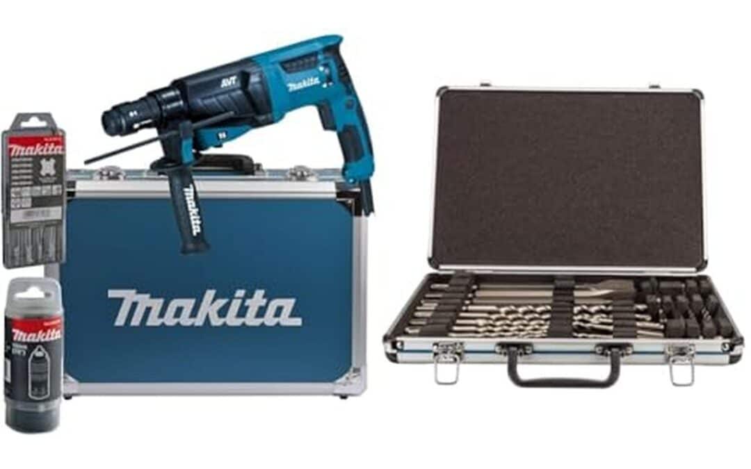 Test du perforateur burineur 800W Makita HR2631FT13 et coffret d'accessoires