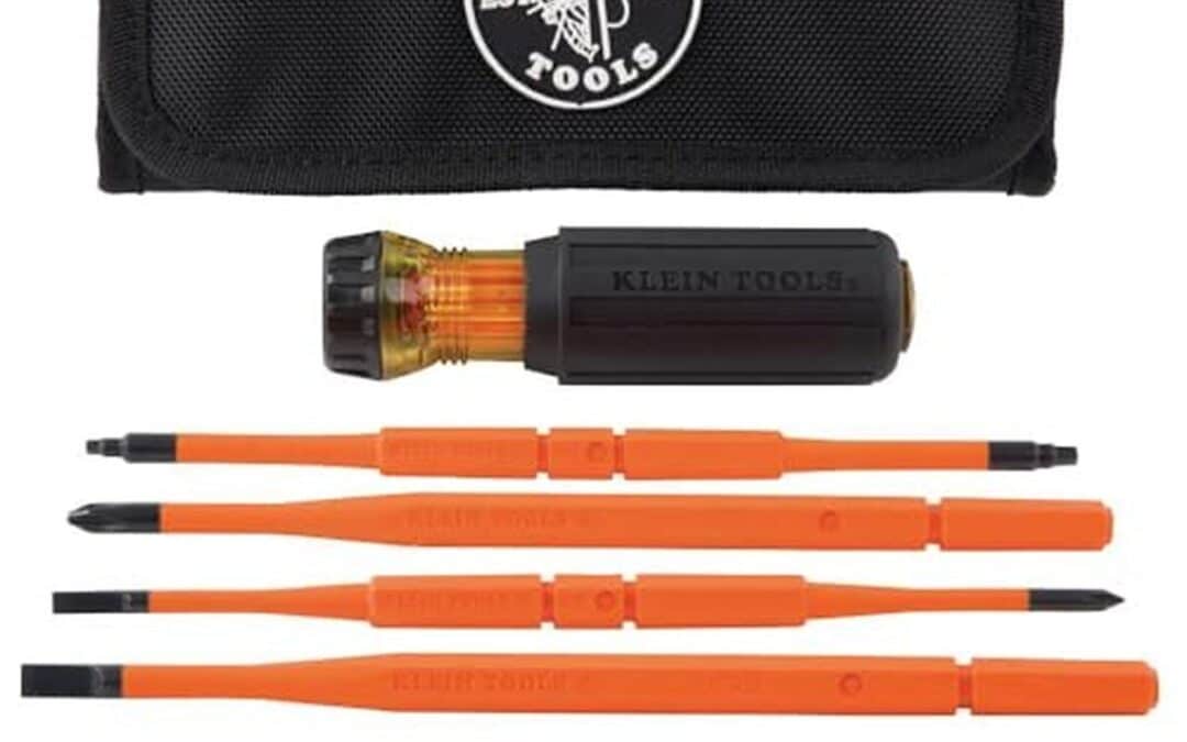 Test tournevis isolé Klein Tools 32288 : polyvalence 8 en 1