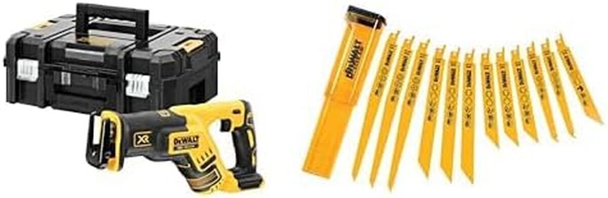 Test : scie Sabre Compacte Dewalt DCS367NT-XJ Avec Lames DT2445-QZ
