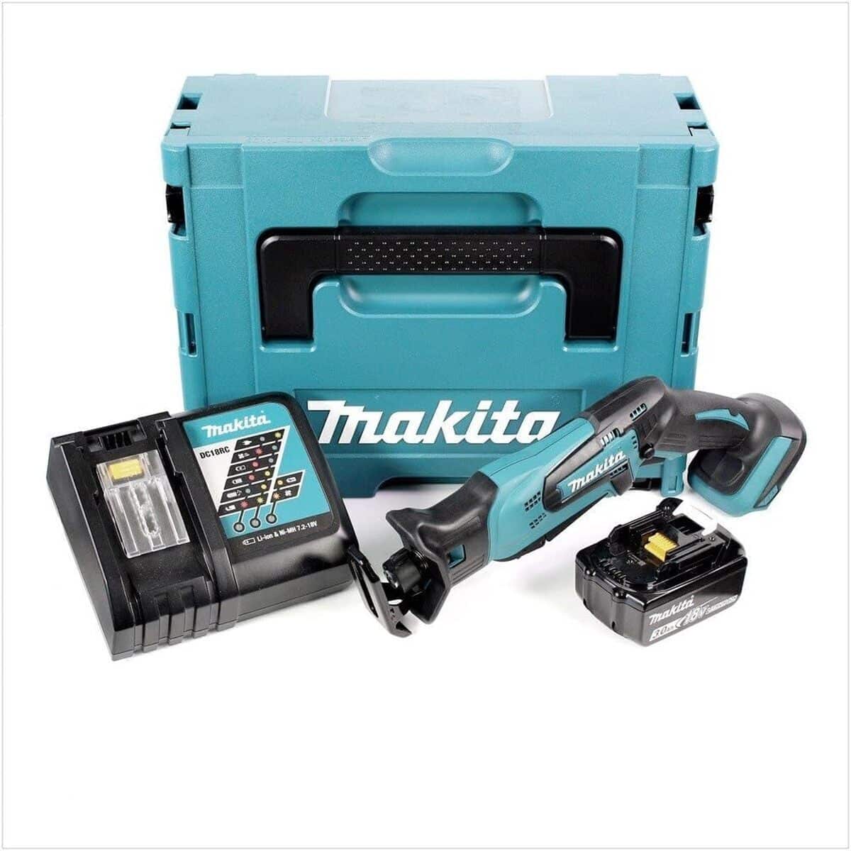 Test : scie sabre Makita DJR183RF1J 18V en coffret MAKPAC